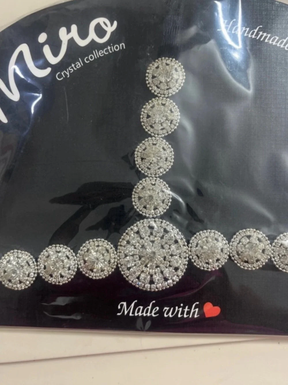 IRO Silver Crystal Floral Statement Necklace